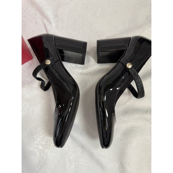 Kelly & Katie Chesela Black Patent Leather Mary Jane Pump Heels Shoes 6.5 NEW - Picture 6 of 11